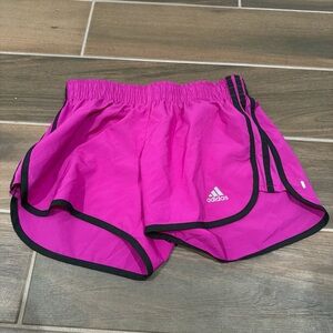 Adidas Women's Magenta Athletic Shorts